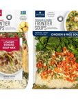 Anderson House Frontier Soups Combo Pack 1 Rocky Mountain Trail Loaded Potato 8 oz and 1 Kentucky Homestead Chicken  Rice 425 oz