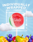 Fruit Lollipops Hard Candy Bulk Pack 2 Pounds 75 Count Party Favors Pinata Stuffers