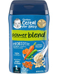 Gerber 2nd Foods Cereal for Baby Variety Pack Probiotic (Oatmeal Lentil Carrot Pea)