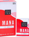 Mana Hibiscus Tea  Herbal Black Tea  All Natural Wellness Tea  Refreshing Uplifting and Energizing Tea with Cinnamon  Mint  Supports Immune Health 20 Tea Bags