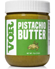 Vör All Natural Pistachio Butter Spread 11oz  Only One Ingredient  Vegan Paleo Keto Whole 30 11oz Jar