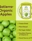 NATIERRA Nature's All Foods Organic Freeze-Dried Apples - 1.5 Ounce