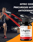 Sandhu's L-Arginine with Nitric Oxide Precursor | Made in The USA| 30 Days Supply| Workout Supplement|Supports Blood Flow & Vascular Function| Men & Women