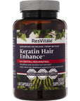 ResVitále Keratin Hair Enhance - Keratin Supplement for Hair Growth - 60 Capsules