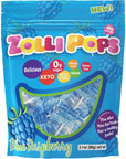 Zollipops Clean Teeth Lollipops Blue Raspberry 31 Ounce Pack of 1