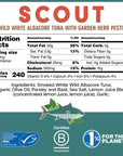 SCOUT Wild Tuna in Garden Herb Pesto  MSC Certified Responsibly Sourced Seafood Tin  Wild Albacore Tuna in BPAFree Recyclable Cans Pack of 1 x 90g tin