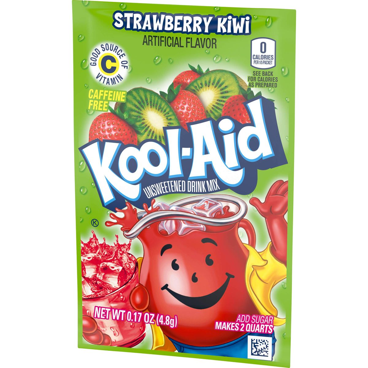 Kool Aid Strawberry Kiwi Drink Mix Makes 2 Quarts 96 Packets