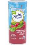 Crystal Light Green Tea Raspberry Drink Mix 20 Pitcher Packets 4 Canisters of 5