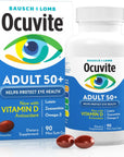 Ocuvite Eye Vitamin & Mineral Supplement, Contains Zinc, Vitamins C, E, Omega 3, Lutein, & Zeaxanthin, 90 Softgels (Packaging May Vary)