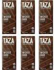 Taza Chocolate Organic Amaze Bar 95 Stone Ground Wicked Dark 25 Ounce 6 Count Vegan