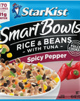 Starkist Smart Bowls Spicy Pepper Rice  Beans Tuna 45 oz Pack of 3 with By The Cup Mood Spoons