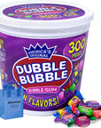 NOSH PACK Duble Buble Gum Bulk Tub Double Bubble Bubble Gum Individually Wrapped Bulk Bucket of Gumballs Original Bubblegum with Nosh Pack Bag 300 Pieces