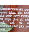 Sacla Whole Cherry Tomatoes  Basil Pasta Sauce Vegan 24 Ounces Pack Of 6