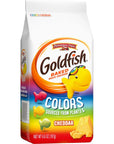 Goldfish Colors Cheddar Cheese Crackers Baked Snack Crackers 66 oz Bag Pack of 6