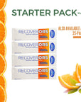 RecoverORS 8 in 1 Electrolyte Powder & Advanced Vitamin C Defense Hydration Pack, Dual Keto Food Friendly & Potassium Supplement Booster, Adult Low Carb Oral Rehydration Solution Drink Mix (4-Pack)