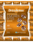 Drizzilicious Mini Rice Cakes Smores  Rice Crisps Healthy Snack for Adults and Kids Flavored Rice Cakes Vegan Gluten Free Allergen Free Only 90 Calories Per Bag  074 oz Pack of 20