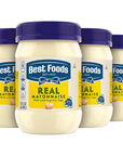 Best Foods Real Mayonnaise Creamy Condiment for Simple Meals Mayonnaise Sandwich Spread 15 oz, Pack of 4