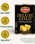 DEL MONTE DELUXE GOLD Pineapple Chunks in 100 Pineapple Juice Canned Fruit 12 Pack 20 oz Can