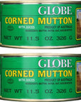 Globe Corned Mutton with Juices 2 Pack Total of 23oz