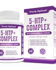 Premium 5-HTP Plus Supplement 250mg Maximum Strength - Sleep Aid, Mood Boost, Promotes Calm & Relaxation, Stress Management Support - Enhanced with Vitamin B6, Gluten Free, Non-GMO, 60 Veggie Caps