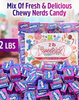 Bulk Nerds Candy 2lbs Pack  Nerds Mini Boxes Grape and Strawberry Hard Candy Nerds Bulk Nerds Candy Mini Boxes  Delicious Individually Wrapped Candy for Easter Kids Office Party