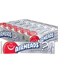 Airheads Candy Individually Wrapped Full Size Bars White Mystery Bulk Taffy Non Melting Party 055 oz Pack of 36