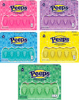 Marshmallow Peep Variety Pack  Pack of 5  Smiling Sweets  One of Each Color  Blue Pink Green Yellow and Lavender  Delicious Classic Treats  Perfect for Easter Baskets