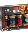 The Spice Lab Taste of America Spices and Seasonings Set - Ultimate Grilling Accessories Set - Gift Kit - All Around Cooking & Air Fryers - Gift for Men or Gift for Dad - Made in the USA