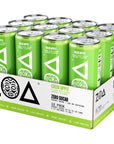 ZOA Zero Sugar Energy Drinks Green Apple  Sugar Free with Electrolytes Healthy Vitamin C Amino Acids Essential BVitamins and Caffeine from Green Tea  12 Fl Oz 12Pack