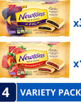 Newtons Soft  Chewy Cookies Variety Pack Newtons Fig Cookies and Strawberry Cookies 4 Packs