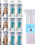 Fairlife Nutrition Plan Variety Pack Chocolate and Vanilla With a Sophley Individually Wrapped Flex Straws Set