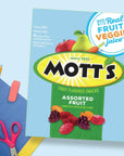 Mott's Fruit Flavored Snacks, Assorted Fruit, Pouches, 0.8 oz, 40 ct