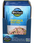 Wild Planet Skipjack Wild Tuna Sea Salt Pouch Keto and Paleo 3rd Party Mercury Tested 3 Ounce Pack of 12