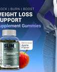 SLIMt Weight Loss & Appetite Control Gummies, Thermogenic Metabolism Booster, Helps with Weight Loss for Women & Men, Natural Energy Booster, 60 Counts - Wellnesspath Rx and Health Solutions