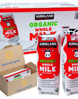 Milk organic whole Milk from Grass Fed Cows is Shelf Stable Milk Single Serve comes with Straws  80 Fl oz Bulk Case of 18 Every Order is Elegantly Packaged in a Signature BETRULIGHT Branded Box