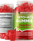 Keto Gummies - Delicious Low-Carb Snack to Boost Ketosis, Metabolism & Energy - Supports Digestion, Workout Routine & Detox - Ketosis Gummies - 60 Gummies