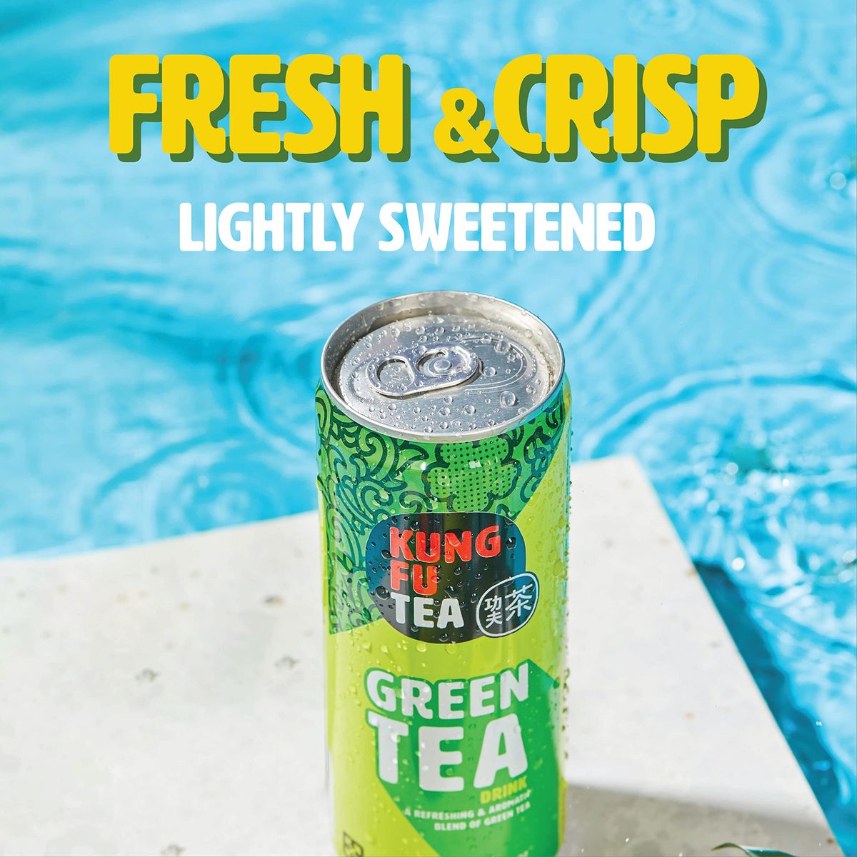 Kung Fu Tea Canned Green Tea  Lightly Sweetened Green Tea in a Can Ready to Drink  All Natural Premium Iced Tea  108 oz Cans Pack of 6