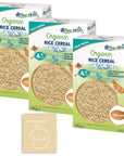 Fleur Alpine Organic Rice Cereal Bundled. Includes Two 6.17Oz each Box and Modovik’s Shopping List. Rice Cereal Baby Food. Baby Rice Cereal for 4 Months Old. Gluten Free Rice and Milk Free Rice.