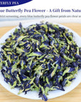 Natural Butterfly Pea Flower Tea Premium Dried Butterfly Pea Flower for Blue  Purple Drinks and Food Coloring vF±53oz300g