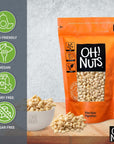 Oh Nuts Pine Nuts Pignolias  1lb 16oz Bag of Bulk Fresh Raw Pine Nuts for Baking Snacking Salads  Pesto  KetoFriendly Vegan SugarFree  Kosher Healthy Nuts  Pignoli Packed with Protein