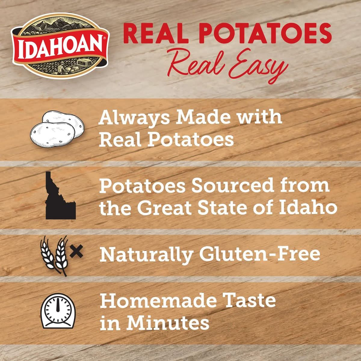 Idahoan Four Cheese Mashed Potatoes Cup 4pack 6 oz Pack of 4