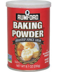 Rumford Aluminum Free Baking Powder, Canisters, 8.1 Ounce (Pack of 2)