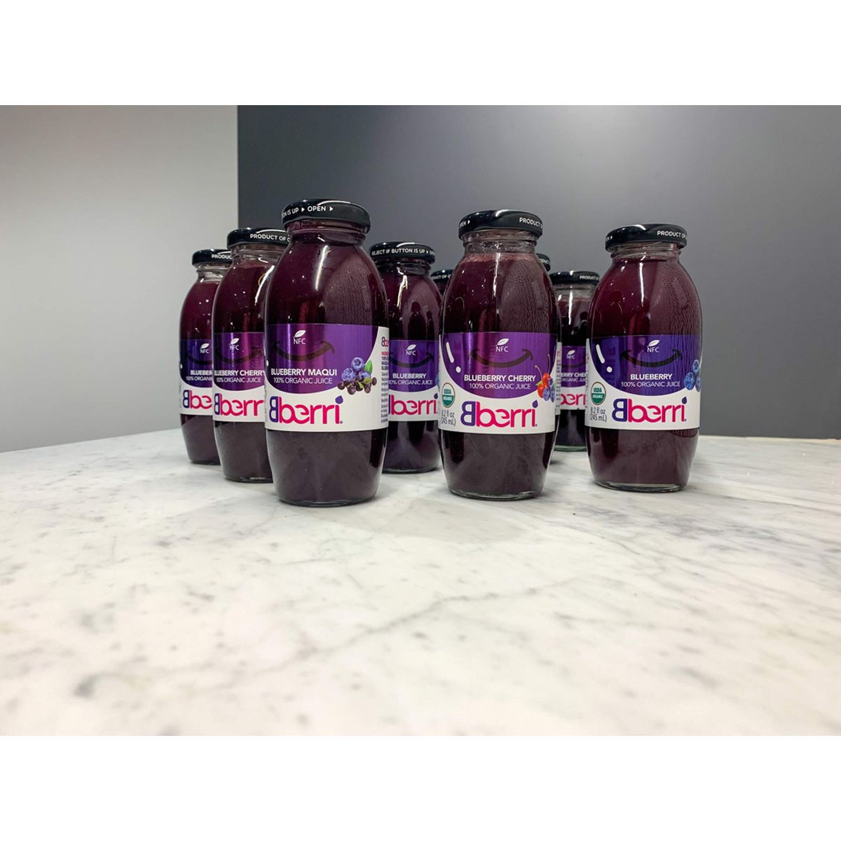 Bberri 100 Organic Blueberry  Cherry Juice  3 x 82 Fl Oz Bottles