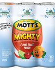 Motts Mighty Flying Fruit Punch Juice Drink 8 Fl Oz Bottles 24 Count 4 Packs of 6