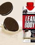 Lean Body Ready-to-Drink Cookies and Cream Protein Shake, 40g Protein, Whey Blend , 0 Sugar, Gluten No, 22 Vitamins & Minerals, (Recyclable Carton & Lid - Pack of 12) LABRADA , 17 Fl Oz (Pack of 12)