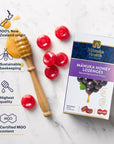 Manuka Health Manuka Honey Lozenges  15 Blackcurrant Flavored Lozenges  Natural Throat Lozenges Infused with Raw Manuka Honey and Vitamin C for Immune Support