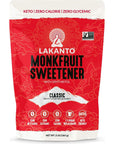 Lakanto Monkfruit Sweetener, 1:1 Sugar Substitute, Keto, Non-GMO (Classic White - 3 lbs)