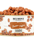 Belmont Peanuts Gourmet Butter Toffee Candied Peanuts, 20 oz (Pack of 1) | Only 4 Ingredients, No Preservatives, 3g Protein | A Premium, Sweet, Buttery, Salty, Crunchy, Hand-Seasoned Snack