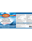 Carlson - Cod Liver Oil, 460 mg Omega-3s + Vitamins A & D3, Wild-Caught Norwegian Arctic Cod-Liver Oil, Sustainably Sourced Nordic Fish Oil Capsules, Lemon, 300 Softgels