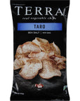 Terra Vegetable Chips Taro Chips with Sea Salt 5 Oz Pack of 12